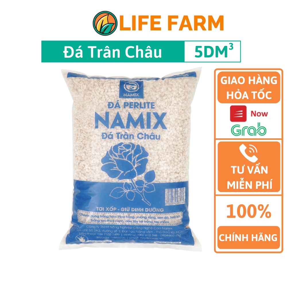 Đá Namix Perlite (Đá trân châu) - Bịch 5 dm3 (SNM-001)