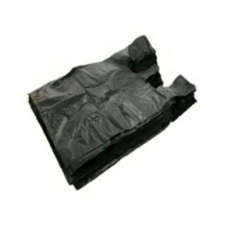 1kg túi bóng đen đựng rác có quai