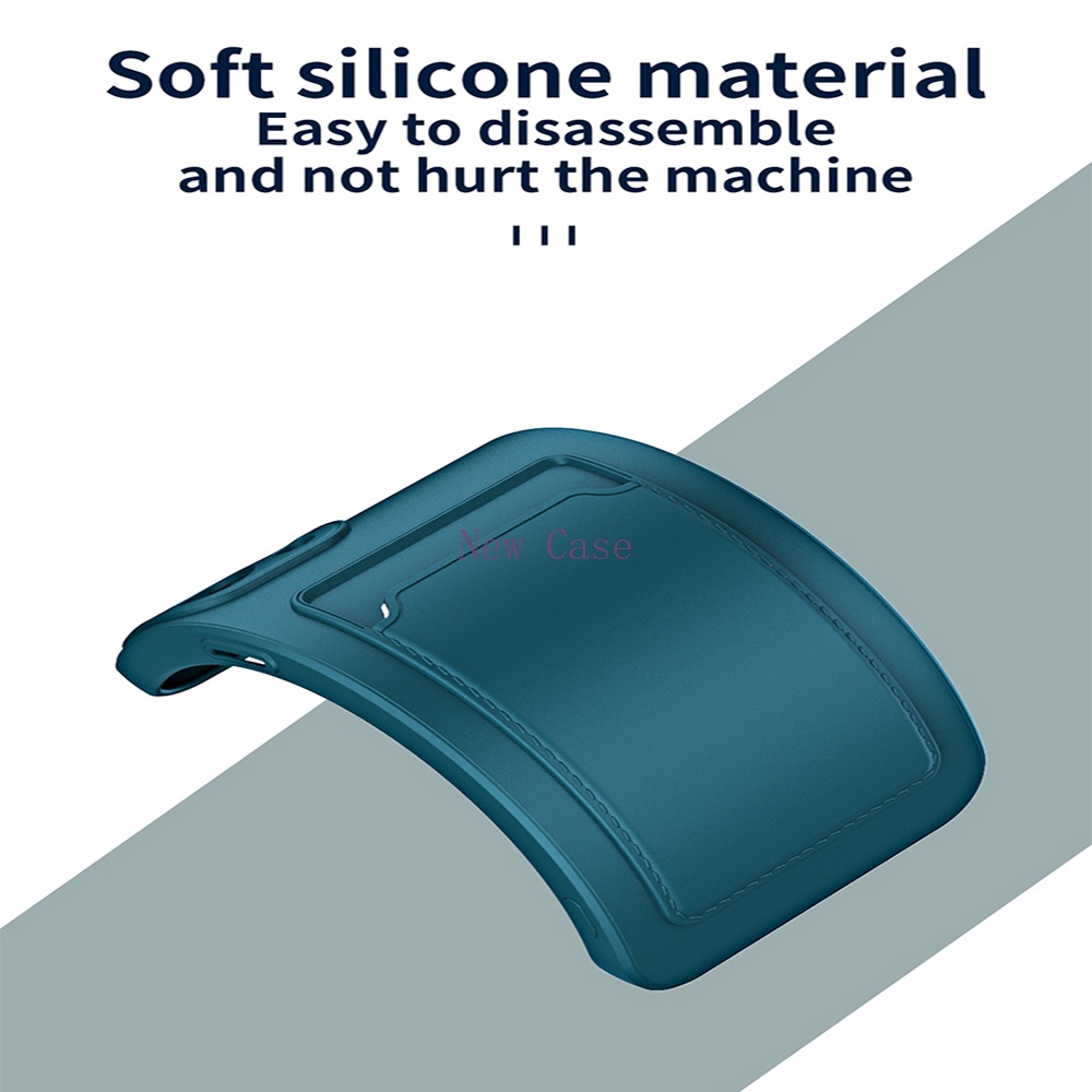 Ví Silicone Đựng Thẻ Thiết Kế Đơn Giản Tiện Dụng ⭐ Ốp Điện Thoại TPU Mềm Hình Vuông Chống Sốc Có Giá Đỡ Cho Realme 9i 9 Pro Plus 9Pro+ Narzo 50 Pro 4G 5G