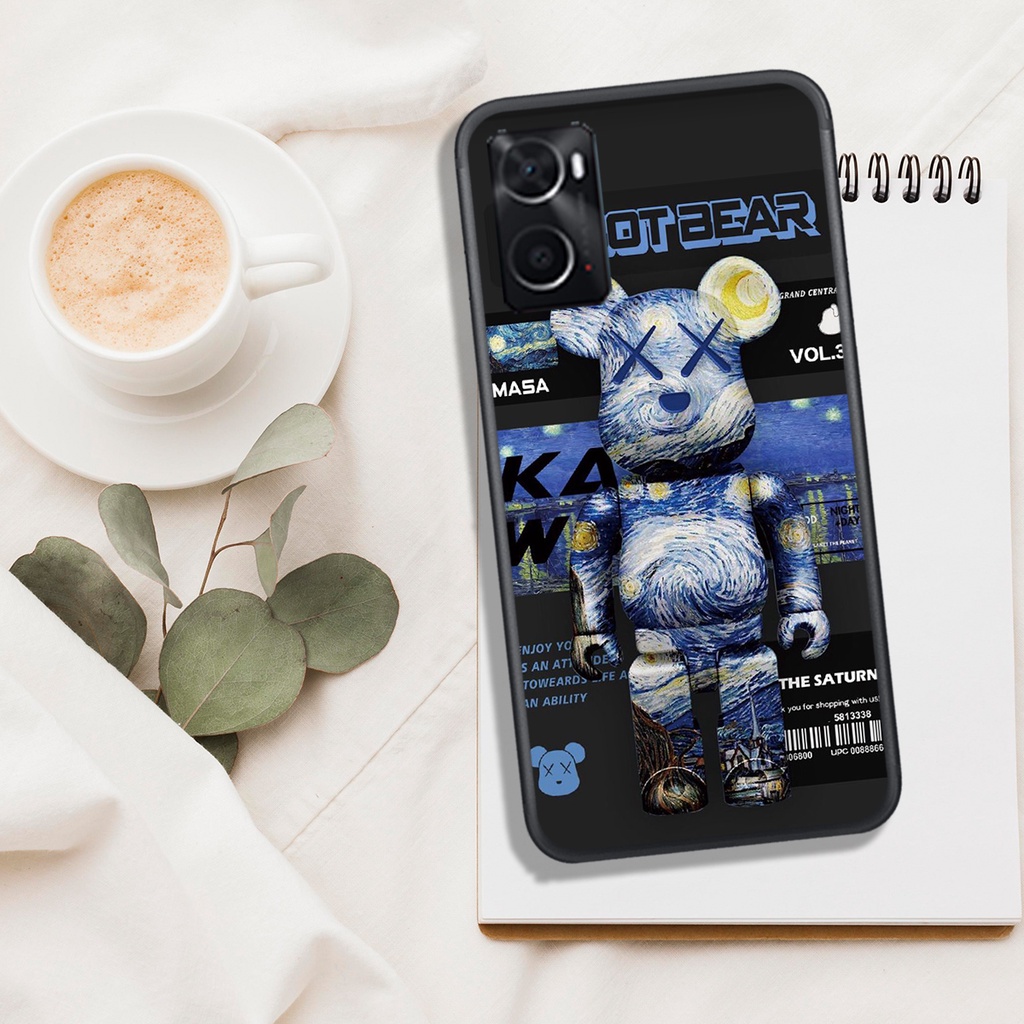 [ SIÊU HOT] ỐP LƯNG OPPO A76 4G - REALME 9 4G , IN HÌNH SIÊU GẤU BEAR BRICK, SẮC NÉT, MÀU SĂC ĐẸP.