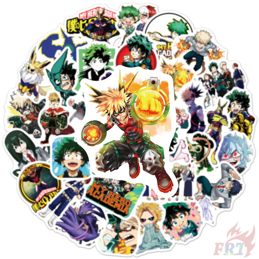 ❉ My Hero Academia - Series 09 Anime Cartoon Stickers ❉ 50Pcs/Set Midoriya Izuku Bakugou Katsuki Todoroki Shoto DIY Fashion Mixed Doodle Decals Stickers