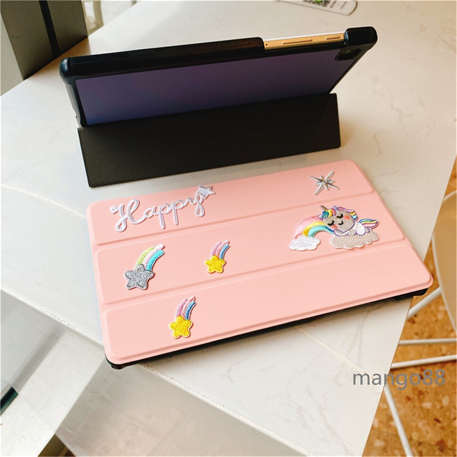 Bao da máy tính bảng in hình kỳ lân cho Samsung Galaxy Tab A 10.1 2019 T515 T510