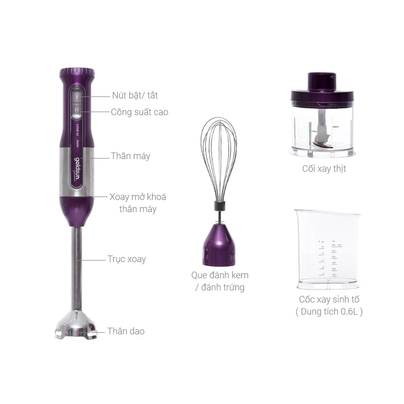 Máy Xay Cầm Tay Goldsun Premium GPHB-82