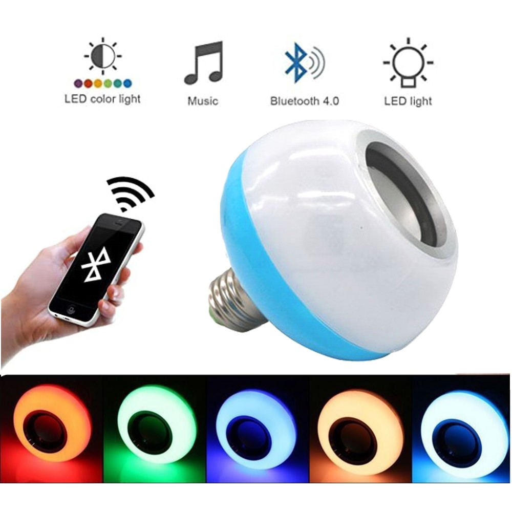 [Xả Kho] Loa Bluetooth Cao Cấp T6 - Kiêm Bóng Đèn Vũ Trường - Đổi Màu Tròn Siêu Chất