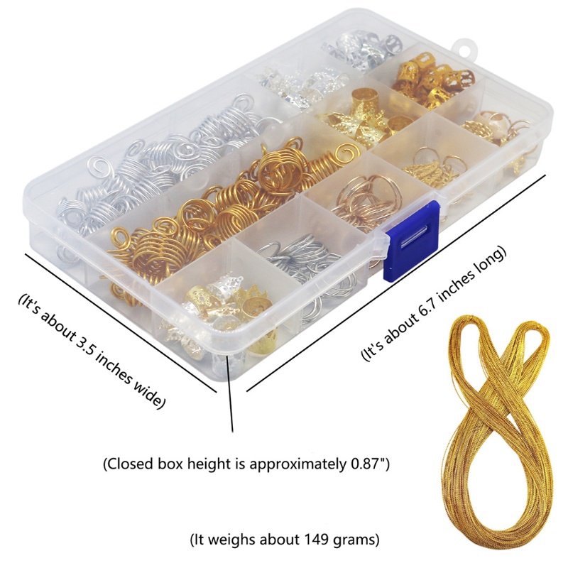 Hộp Đựng Trang Sức / Kẹp Tóc Bằng Hợp Kim Thời Trang 201Dreadlock