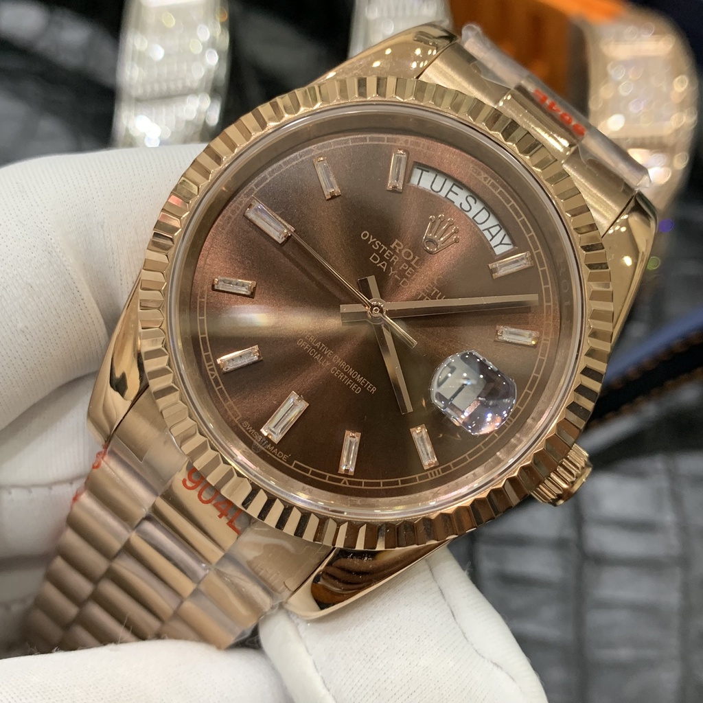 Đồng Hồ Nam RL DAY-DATE Máy ETA 2836 Cơ Automatic Thụy Sỹ, Size 41mm