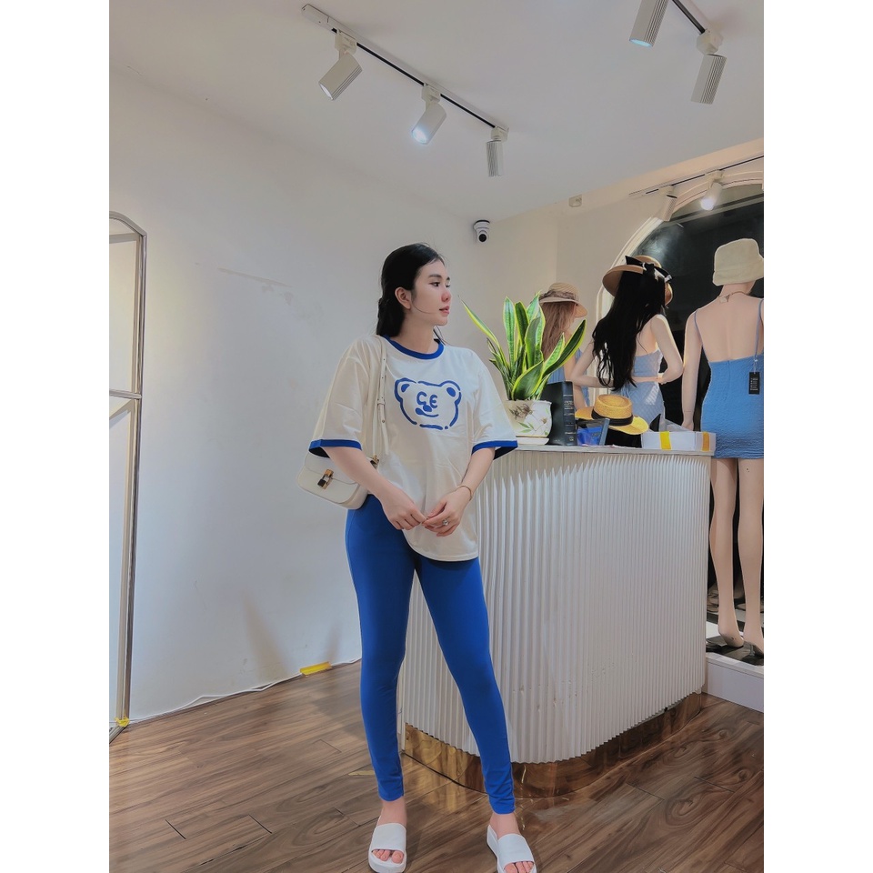 Quần Legging Dài Có Túi Vải Thun Cotton Borip Độ Dài Vừa Ngang Mắt Cá Chân Có Size Phù Hợp Cân Nặng 45kg-62kg