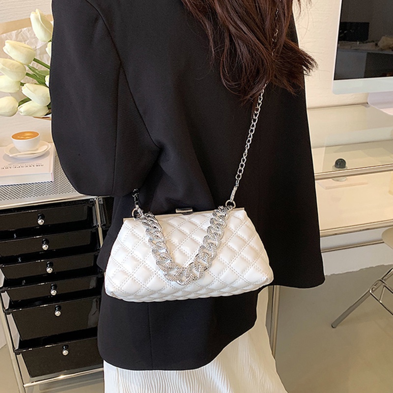 IELGY Túi Đeo Chéo Đính Đá Phong Cách Thời Trang Đơn Giản Dành Cho Nữ