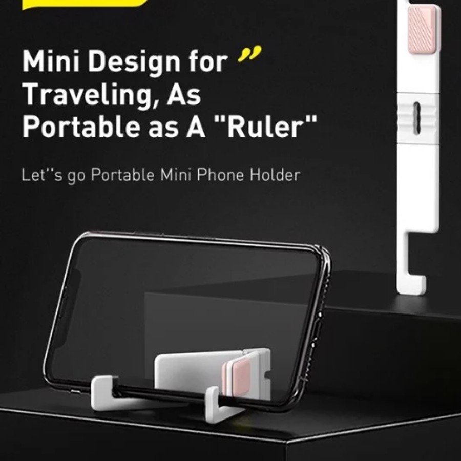 [Chính Hãng - New 100%] Đế giữ điện thoại/Tablet mini xếp gọn Baseus Let''s Go Portable And Mini Mobile Phone HolderLV80