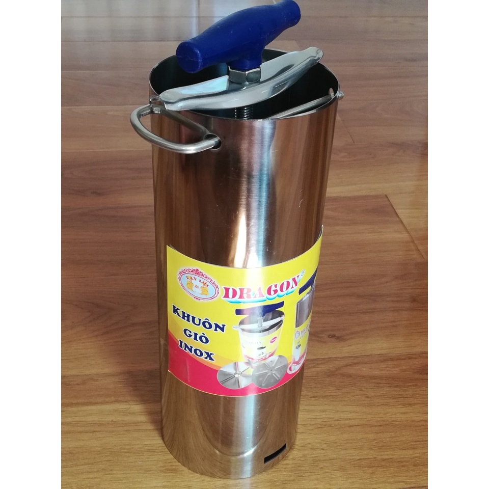 Khuôn làm giò thủ inox Vạn Lợi Dragon 0,5kg-1kg-1,5kg-2kg