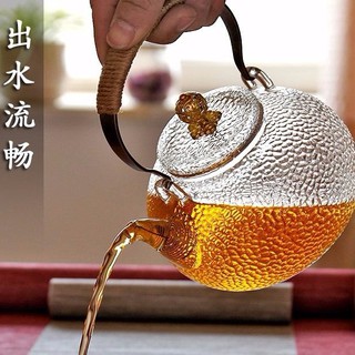 Bình trà thủy tinh chịu nhiệt cao họa tiết độc đáo