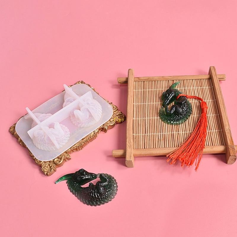 Khuôn Silicone Hình Khủng Long Làm Móc Khóa DIY