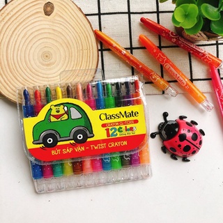 Bút sáp vặn classmate cl-tc101 12 màu