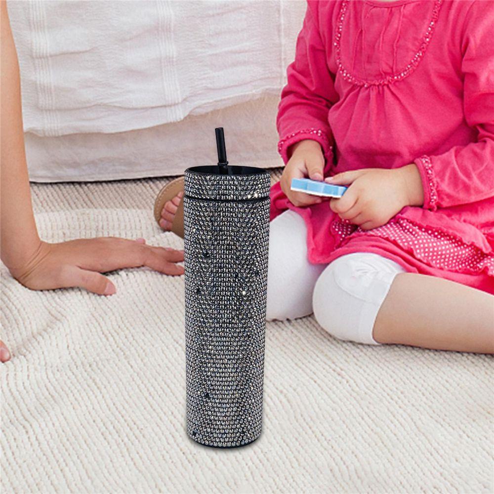 LET Bình Đựng Nước Trái Cây Đính Đá Chống Rò Rỉ Tiện Dụng