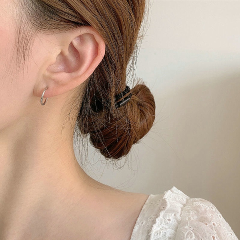 Set 3 Đôi Bông Tai Mạ Bạc 925 Kiểu Dáng Đơn Giản Cho Nữ