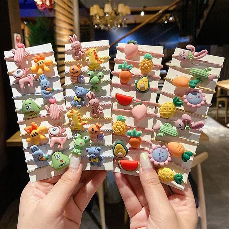 Set 10 Dây Buộc Tóc Cho Bé Gái Kute Nhiều Mẫu - PKT21