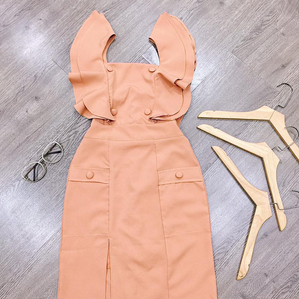 ĐẦM CÁNH TIÊN PHỐI NÚT HÔNG - DA1799