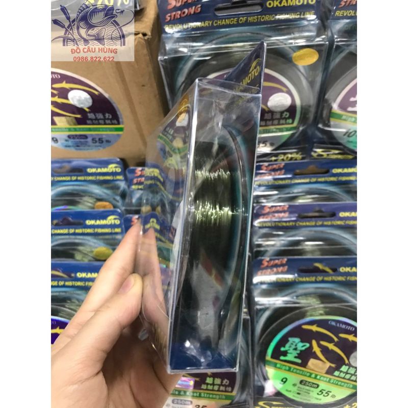 🐳 CƯỚC CÂU CÁ   CƯỚC CÂU 4 CON CÁ OKAMOTO DÀI 250M SIÊU BỀN CHỐNG XƯỚC - DCYT 🐳