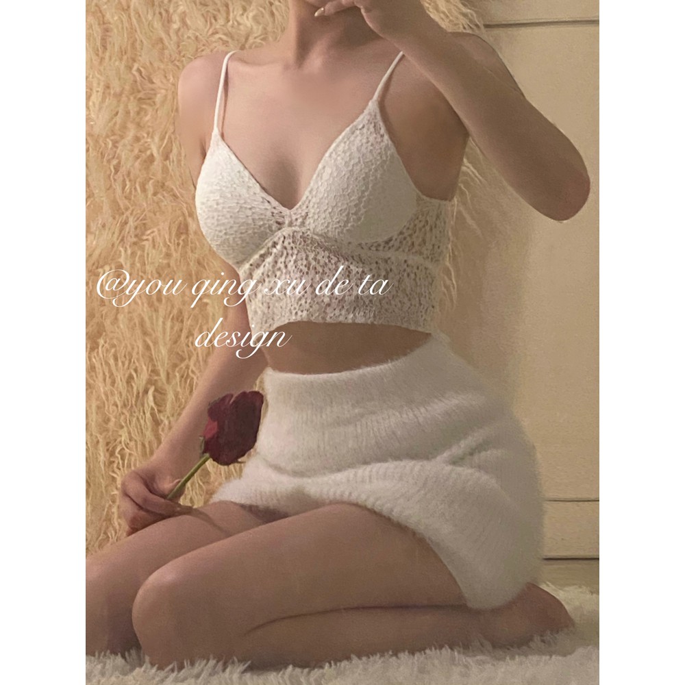 Áo ren hai dây phong cách Hàn Quốc xinh xắn cho nữ