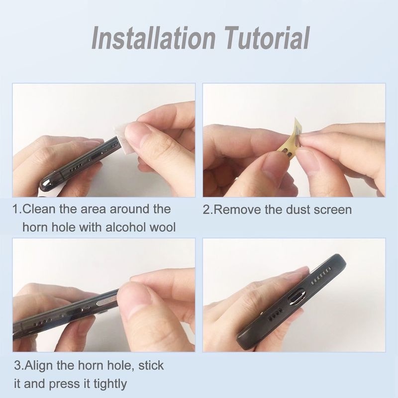 Bộ 4 Miếng Dán Lưới Kim Loại Mềm Thoáng Khí Bảo Vệ Loa IPad 11 &quot;12.9&quot; Air4 10.9 &quot;