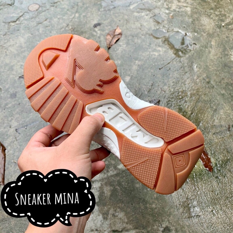 Giày mlb ny đế nâu hàng 11  .  Thể thao nam nữ sneaker full box