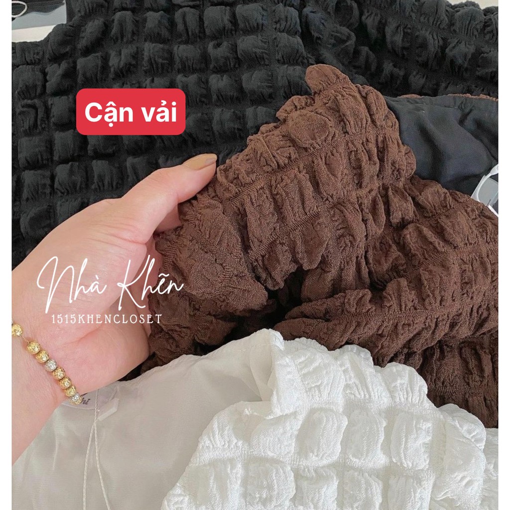 Áo và váy đũi xốp áo cổ tròn váy cổ V lẻ