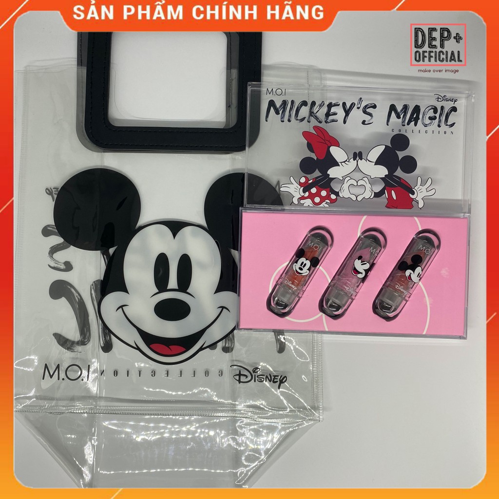 [MUA 1 TẶNG 1] Set 3 Son Dưỡng Có Màu bao gồm cả túi MICKEY [Chính hãng 100%] | BigBuy360 - bigbuy360.vn