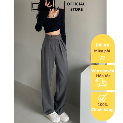 Quần Ống Rộng Cạp Dán Chất Liệu Tuyết Mưa Mềm Loại 1 Quần Ống Suông Mẫu Mới Hè 2022 CD081