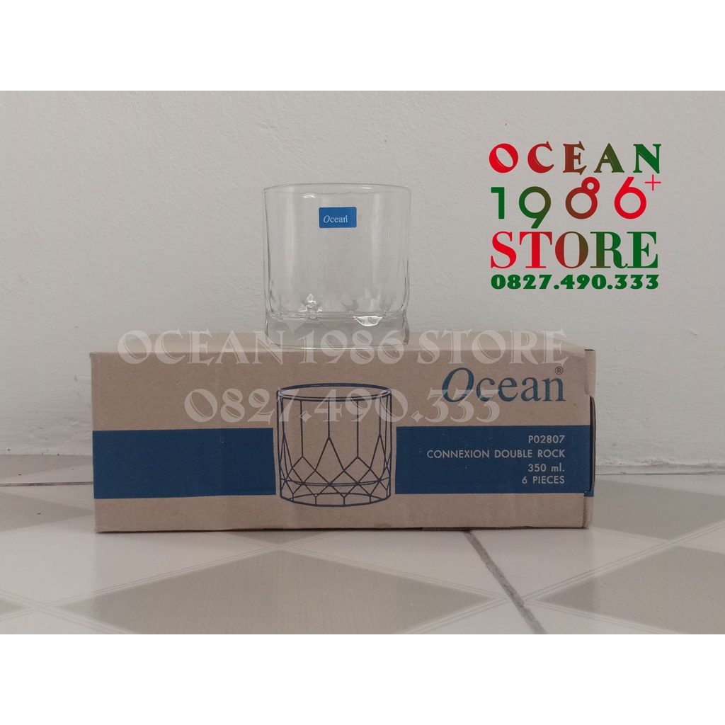 Bộ 6 Cốc thủy tinh Connexion Double Rock Ocean – P02807 – 350ml