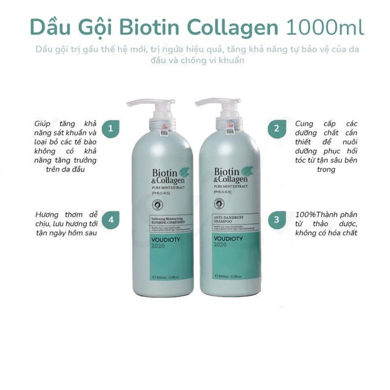 Dầu gội xã BIOTIN mẫu mới 2021