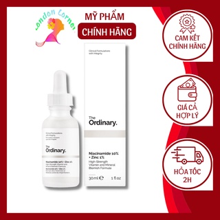 Serum The Ordinary Niacinamide 10% + Zinc 1%, tinh chất dưỡng the ordinary cho da mụn