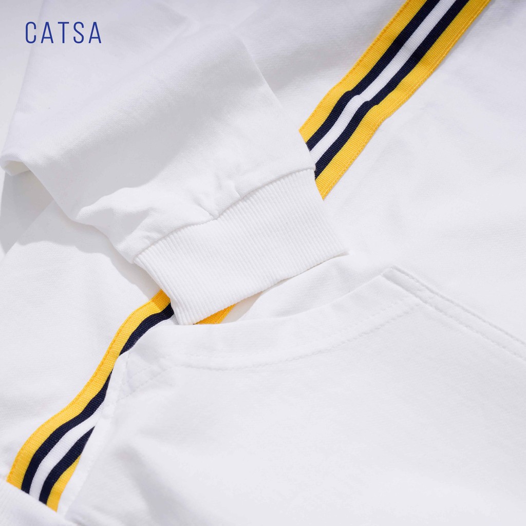 [Mã FAMALLT5 giảm 15% đơn 150K] CATSA Áo hoodies tay dài phối màu | BigBuy360 - bigbuy360.vn