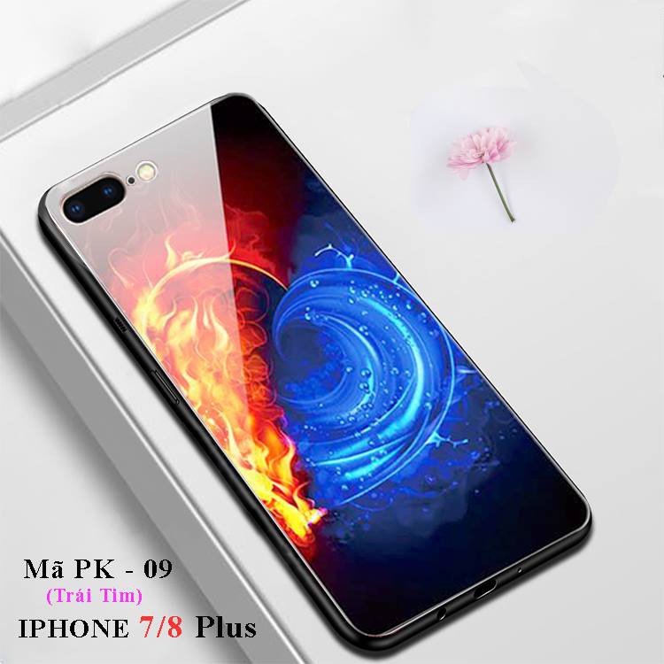 Ốp lưng iphone 7 plus - 8 plus, ốp lưng mặt kính iphone 7plus in hoa 3D sang trọng, độc lạ | BigBuy360 - bigbuy360.vn