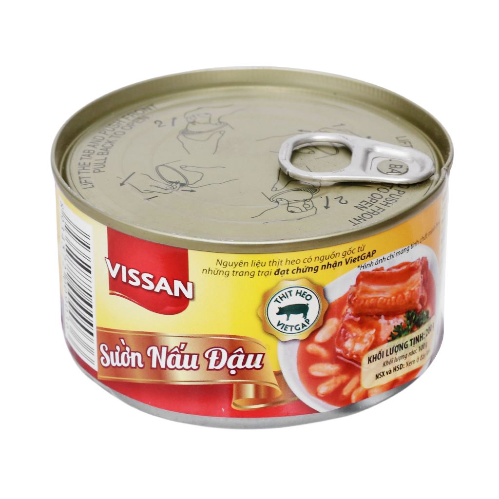 Sườn nấu đậu hiệu Vissan, hộp 200g