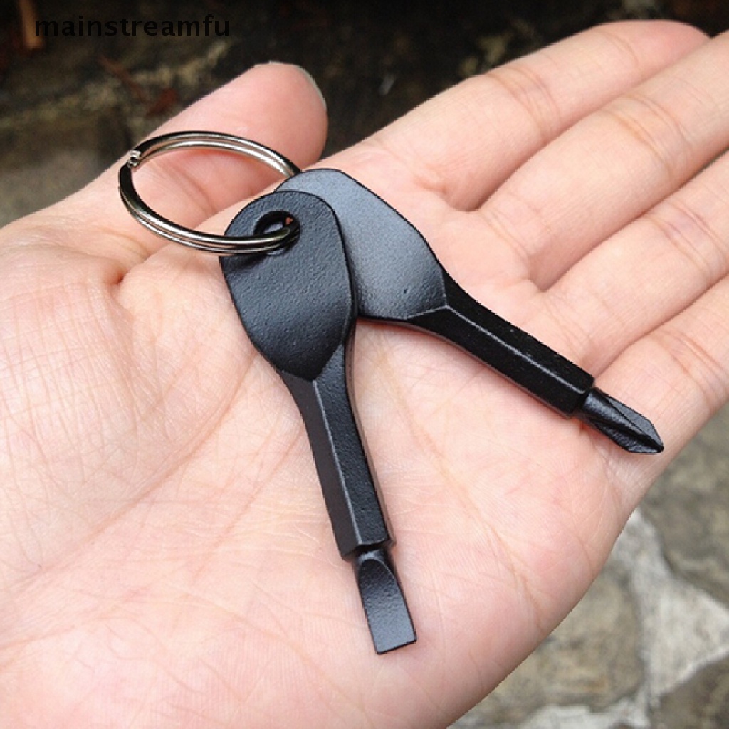 Bộ Tua Vít 2 Chìa Khóa Bỏ Túi Bằng Thép Không Gỉ