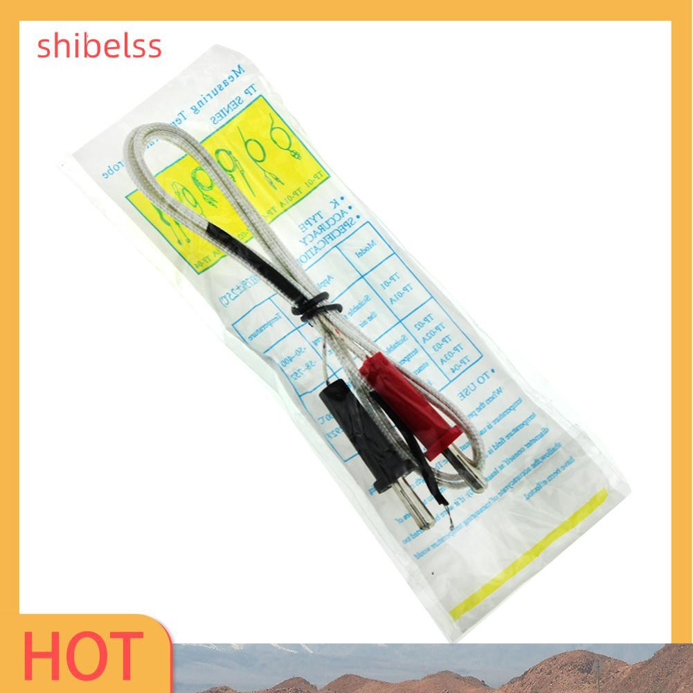 （ʚshibelss）TP-01A K-type 100cm Length Wire Temperature Test Thermocouple Sensor Probe