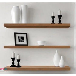 Kệ gỗ treo tường dài 80cm x 15cm