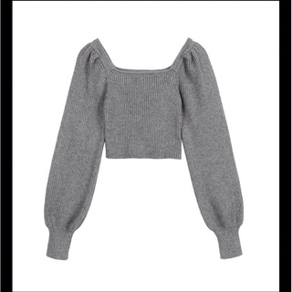 Áo croptop chất liệu len dày dặn