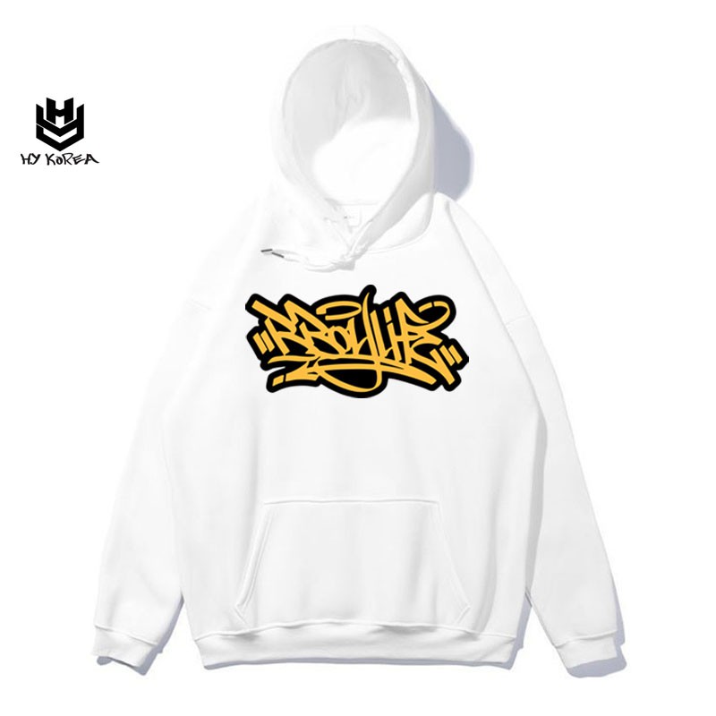 Áo Hoodie HY KOREA Nữ Nam Khoác Nỉ Form Rộng Kiểu Sweater Unisex In Hình Roliday DC87.