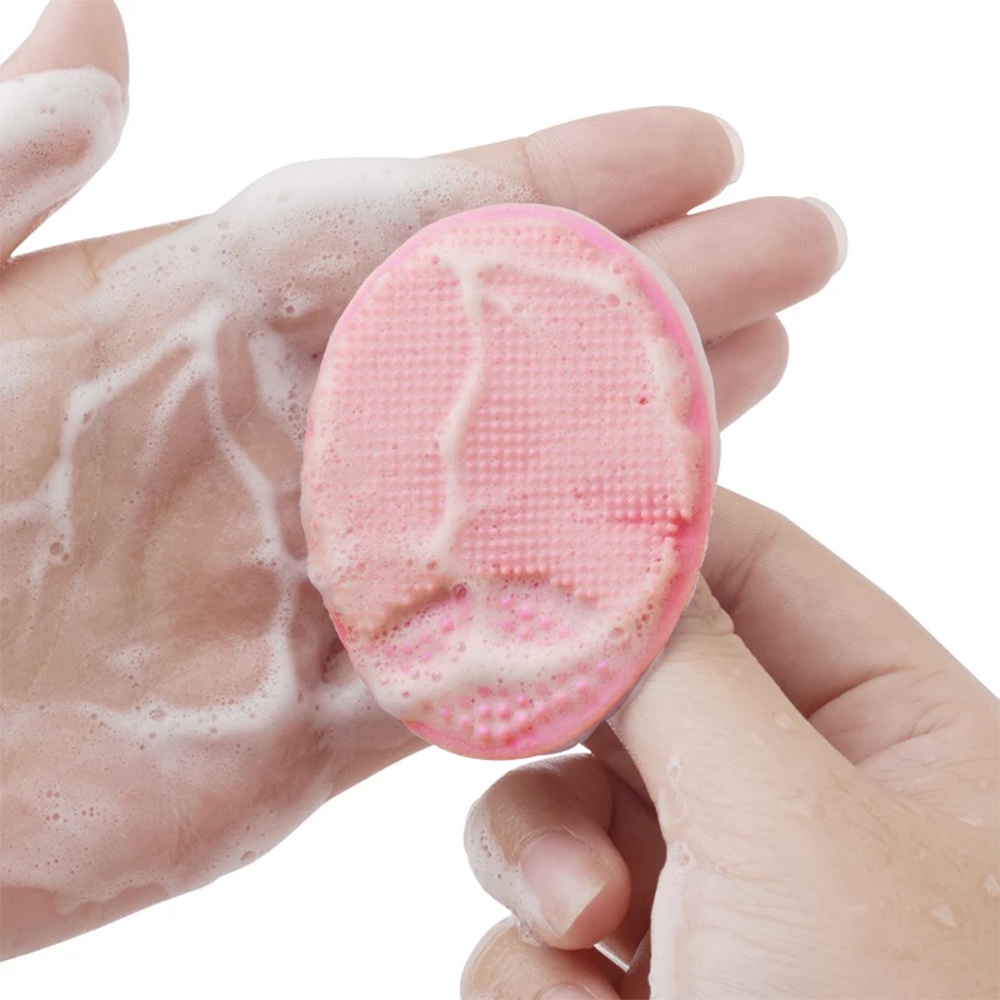 Miếng Cọ Rửa Mặt OVAL E8, Tẩy Tế Bào Chết, Gai Mềm Mại Massage Mặt