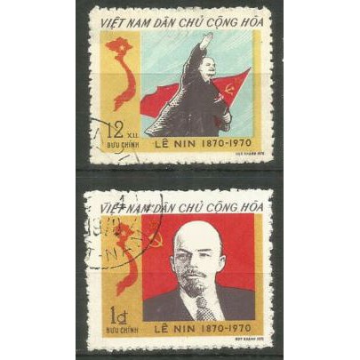 Tem sưu tập MS 237 Tem CTO Việt Nam Kỷ niệm 100 năm ngày sinh V.I. Lenin 22-04- 1870 – 22-04- 1970