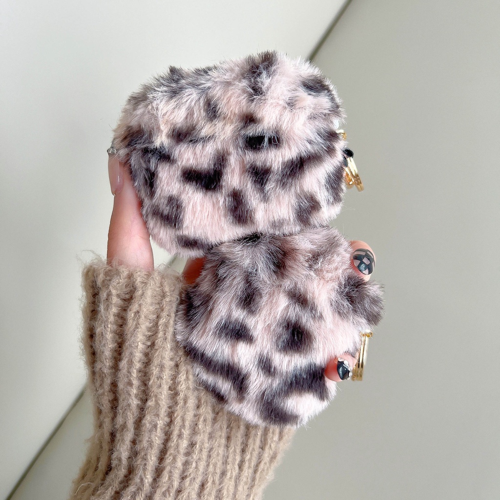 Vỏ Bảo Vệ Hộp Sạc Tai Nghe AirPods3 Gen AirPods3 2021 3 Bằng Lông Màu Hồng Dễ Thương Ốp