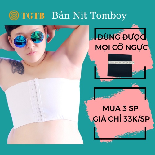 Áo Nịt Ngực Tomboy - Bản Nịt Tomboy ( Gen thun - Không Viền ) 15cm - Bó Sát - Độ Bền Cao