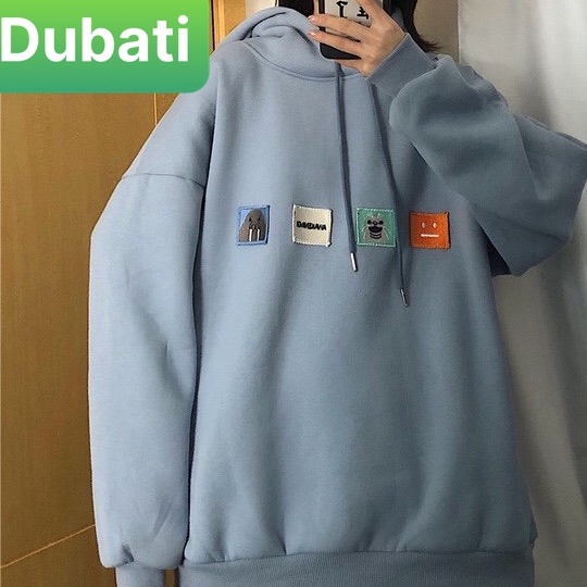 ÁO HOODIE - ÁO NỈ NAM NỮ LOGO STICKER SIÊU HOT PHONG CÁCH HÀN QUỐC CHỐNG NÓNG LẠNH VẢI MỊN- DUBATI FASHION