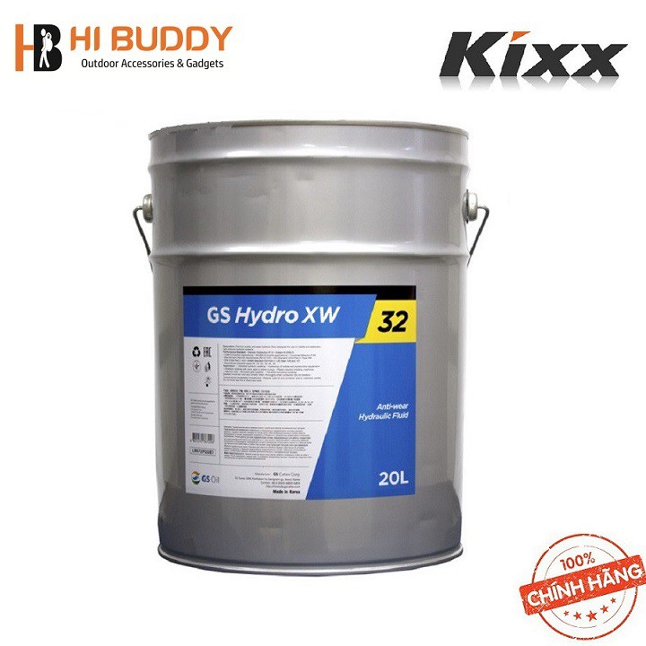 Dầu Thủy Lực Chống Ăn Mòn KIXX Hydro XW ISO VG 32  20 Lít Chính Hãng - HIBUDDY