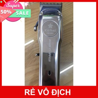 Tông đơ cắt tóc Kemei Bạc 1997 vỏ thép nguyên khối