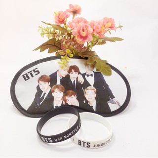 Combo 2 vòng tay BTS + 01 Bịt mắt ngủ BTS