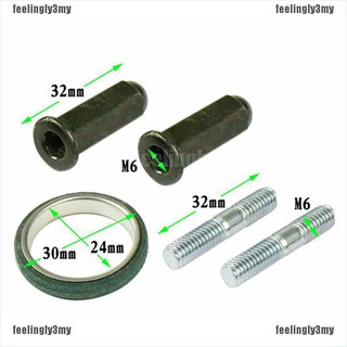 Bộ Vòng Đệm Gắn Ống Pô Xe Mô Tô Gy6 50cc 125cc 150cc Qmb139