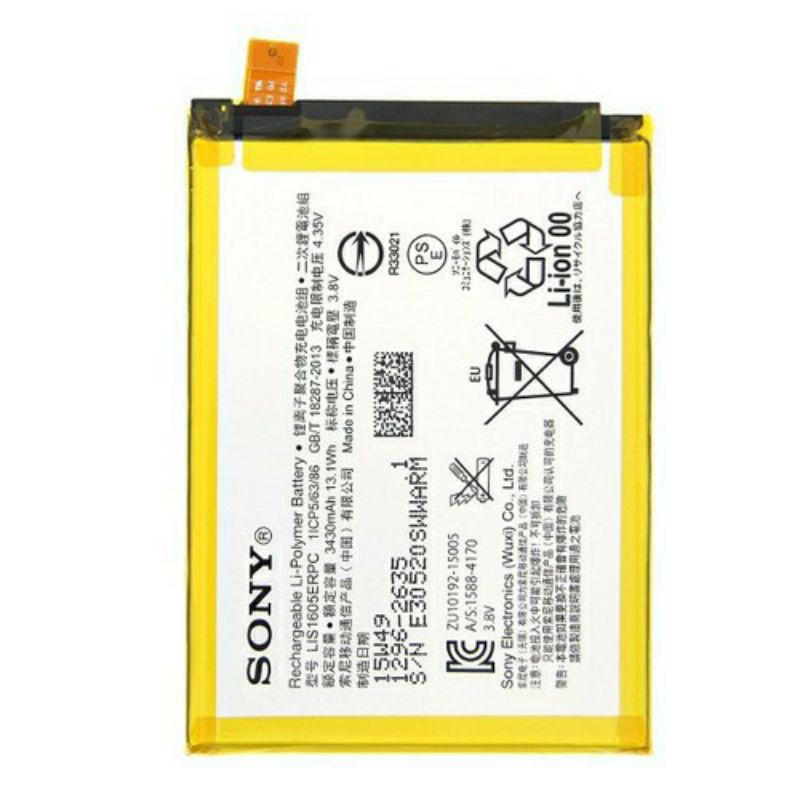 Pin Sony Xperia Z5 Premium Dual E6833, E6883 dung lượng 3430mAh có bảo hành.