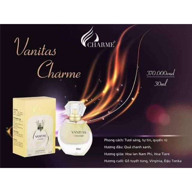 Nước hoa nữ charme vanitas 30ml